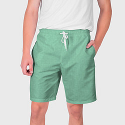 Мужские шорты Нежно зеленый в елочку