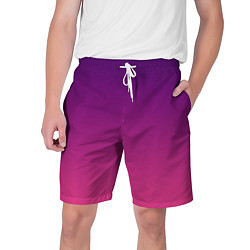 Мужские шорты Фиолетово малиновый градиент