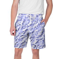 Шорты на шнурке мужские Пиксельная абстракция из квадратов, цвет: 3D-принт