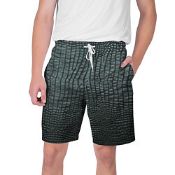 Шорты на шнурке мужские Кожа крокодила - fashion, цвет: 3D-принт