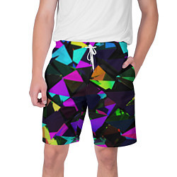 Шорты на шнурке мужские Shapes triangle geometry, цвет: 3D-принт