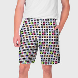 Мужские шорты Разноцветный геометрический рисунок