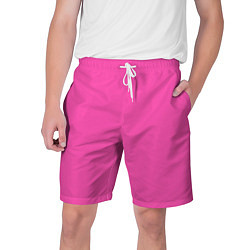 Шорты на шнурке мужские Кислотный розовый, цвет: 3D-принт
