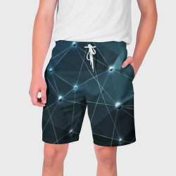 Шорты на шнурке мужские Сеть нейронов, цвет: 3D-принт