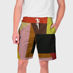 Мужские шорты Геометрическое множество разноцветных фигуры