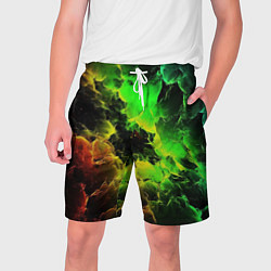 Шорты на шнурке мужские Зеленое небо, цвет: 3D-принт
