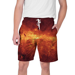 Шорты на шнурке мужские Огненная галактика, цвет: 3D-принт