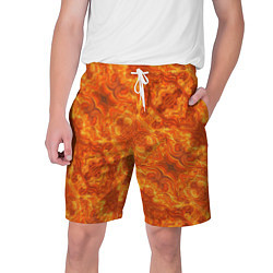 Шорты на шнурке мужские Пламенный пожар, цвет: 3D-принт