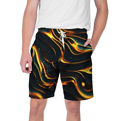 Шорты на шнурке мужские Gold waves, цвет: 3D-принт