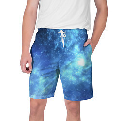Шорты на шнурке мужские Яркие звёзды в космосе, цвет: 3D-принт