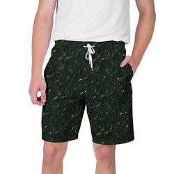 Мужские шорты Текстура зелёный мрамор