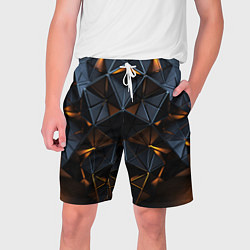 Шорты на шнурке мужские Объемные кубы, цвет: 3D-принт
