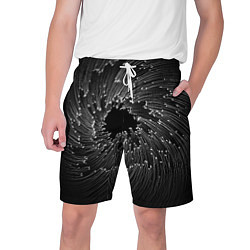 Шорты на шнурке мужские Абстракция черная дыра, цвет: 3D-принт