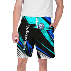 Шорты на шнурке мужские Фольцваген - sport uniform, цвет: 3D-принт
