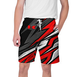 Шорты на шнурке мужские Kawasaki - red uniform, цвет: 3D-принт