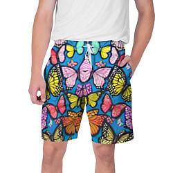 Мужские шорты Зеркальный паттерн из бабочек - мода
