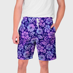 Мужские шорты Фиолетовые цветочки