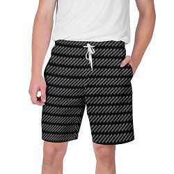Шорты на шнурке мужские Атмосфера паттерн черный, цвет: 3D-принт