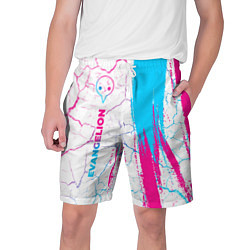 Шорты на шнурке мужские Evangelion neon gradient style: по-вертикали, цвет: 3D-принт
