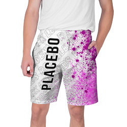 Шорты на шнурке мужские Placebo rock legends: по-вертикали, цвет: 3D-принт