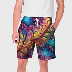 Мужские шорты Витиеватый разноцветный абстрактный узор