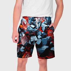 Мужские шорты Янтарные камни асбтракция