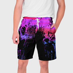 Мужские шорты Розово синий сочный гранж