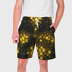 Мужские шорты Жёлтый трескающийся камень