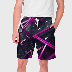 Мужские шорты Фиолетовая абстрактная конструкция