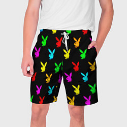 Мужские шорты Playboy pattern неон