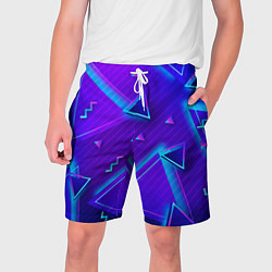 Шорты на шнурке мужские Neon Pattern colored, цвет: 3D-принт