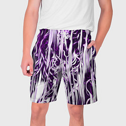 Мужские шорты Розовые и белые абстрактные узоры