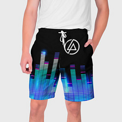 Шорты на шнурке мужские Linkin Park эквалайзер, цвет: 3D-принт