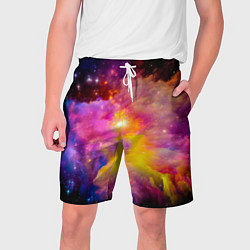 Шорты на шнурке мужские Космическое пространство, цвет: 3D-принт