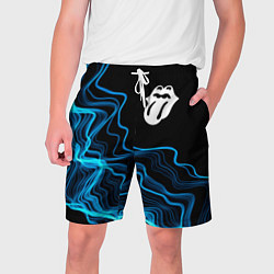 Шорты на шнурке мужские Rolling Stones sound wave, цвет: 3D-принт