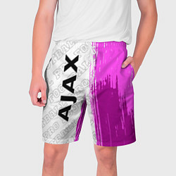 Шорты на шнурке мужские Ajax pro football по-вертикали, цвет: 3D-принт