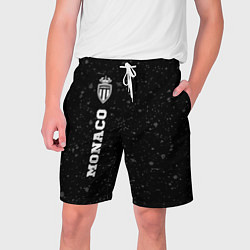 Шорты на шнурке мужские Monaco sport на темном фоне по-вертикали, цвет: 3D-принт