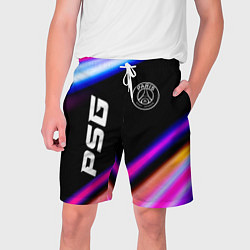 Шорты на шнурке мужские PSG speed game lights, цвет: 3D-принт