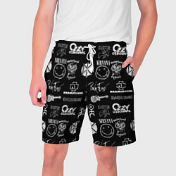Мужские шорты Rock band pattern