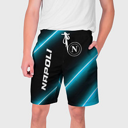 Шорты на шнурке мужские Napoli неоновые лампы, цвет: 3D-принт