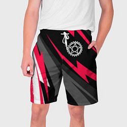 Шорты на шнурке мужские Black Butler electro lines, цвет: 3D-принт