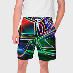 Мужские шорты Неоновая психоделика геймер
