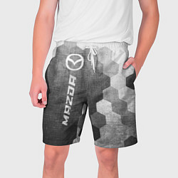 Шорты на шнурке мужские Mazda - grey gradient по-вертикали, цвет: 3D-принт