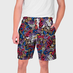 Мужские шорты Музыкальный коллаж
