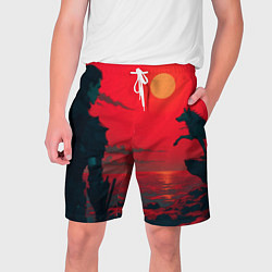 Мужские шорты Человек и волк