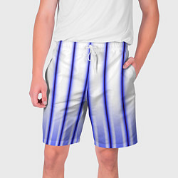 Шорты на шнурке мужские Striped suit, цвет: 3D-принт