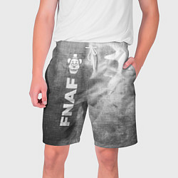 Шорты на шнурке мужские FNAF - grey gradient по-вертикали, цвет: 3D-принт