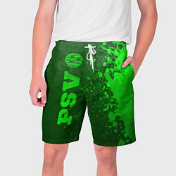 Шорты на шнурке мужские PSV - green gradient по-вертикали, цвет: 3D-принт