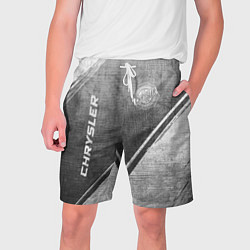 Шорты на шнурке мужские Chrysler - grey gradient вертикально, цвет: 3D-принт