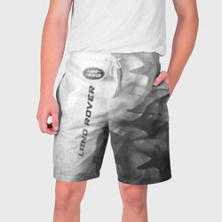 Шорты на шнурке мужские Land Rover - white gradient по-вертикали, цвет: 3D-принт